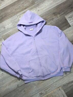 Comfrt | Pastel Collection Oversized Super Soft Zip-up Hoodie Sz XL